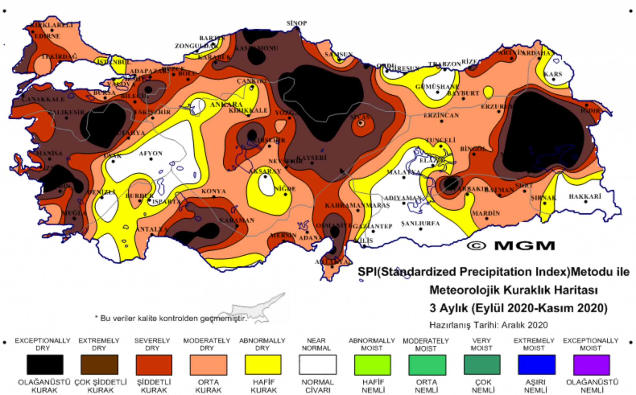 Türkiye'nin kuraklık haritaları çıktı: 4 bölgeye dikkat - Haftalık Gazete
