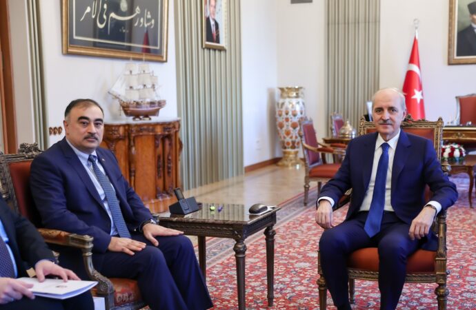 Türkiye Büyük Millet Meclisi Başkanı Numan Kurtulmuş, Azerbaycan Büyükelçisi Hazar İbrahim Memmedov’u kabul etti.